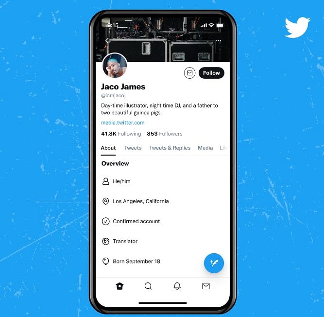 The new About page on Twitter. Credit: Twitter