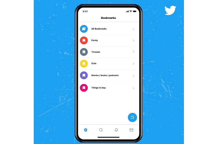 Bookmark Folder feature. Credit: Twitter