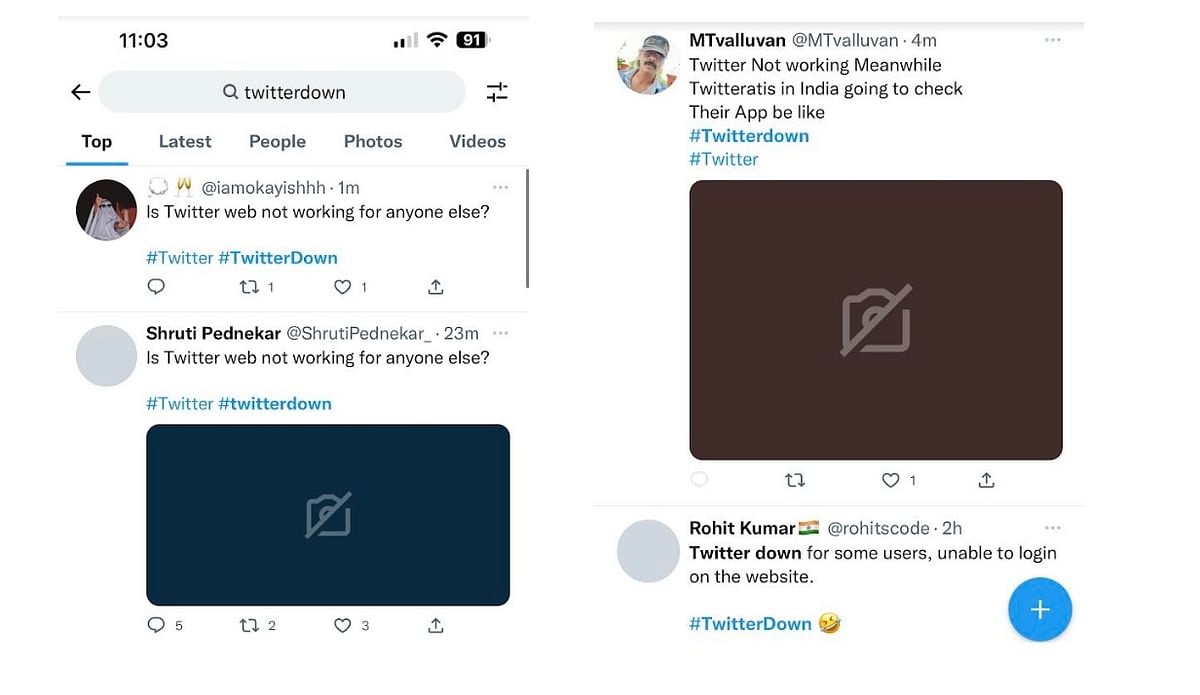 Twitter service was working fine on the mobile version, but users were able to see or send tweets on the desktop version.
