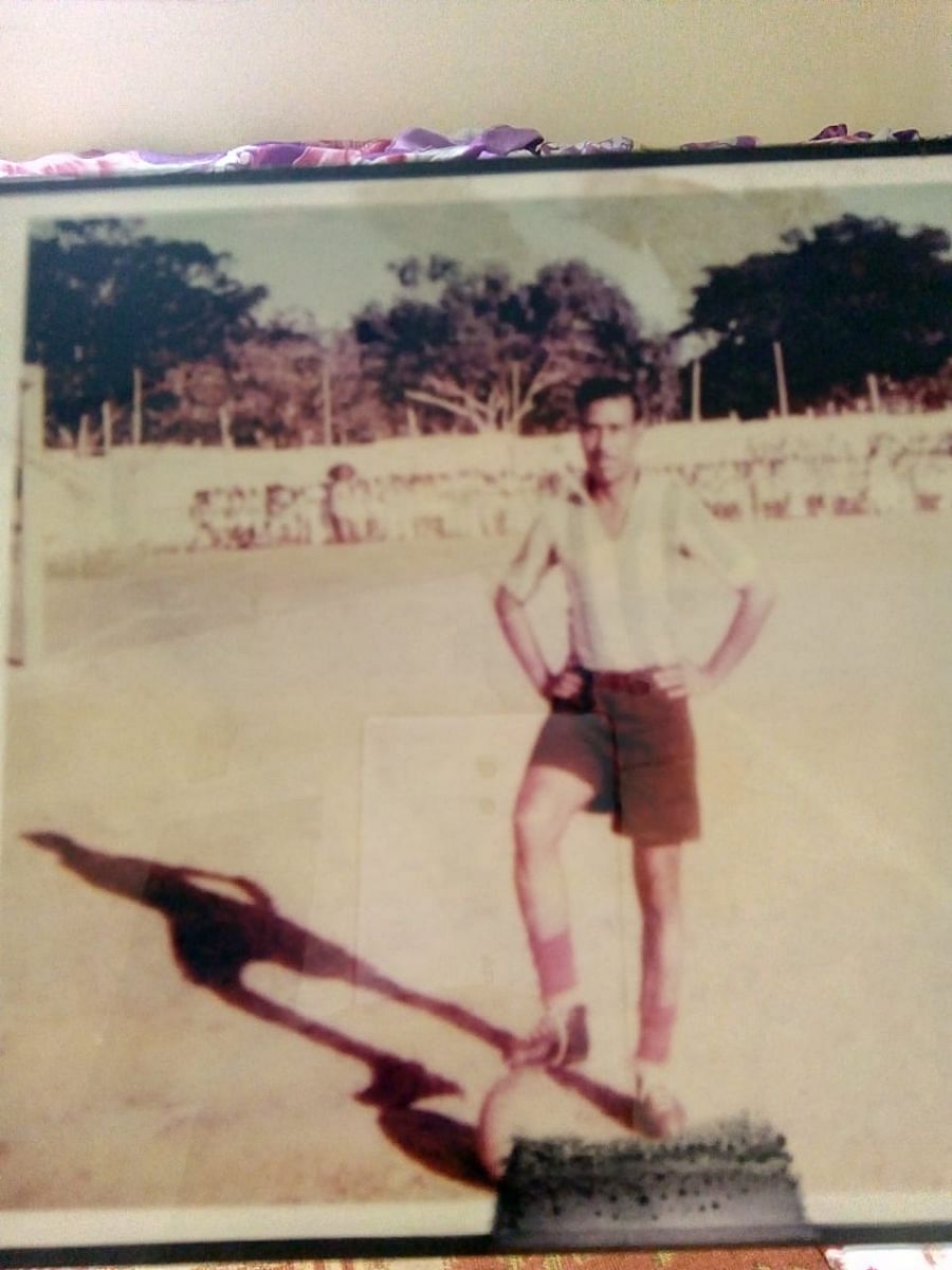 S A Basheer, a footballer from Gowthampura area near Halsuru in Bengaluru who represented India at the 1948 Olympics in London and the 1952 Olympics in Helskini seen here in an undated photo.
