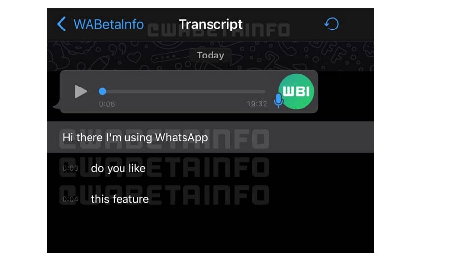WhatsApp audio message transcription feature Credit- WABetaInfo