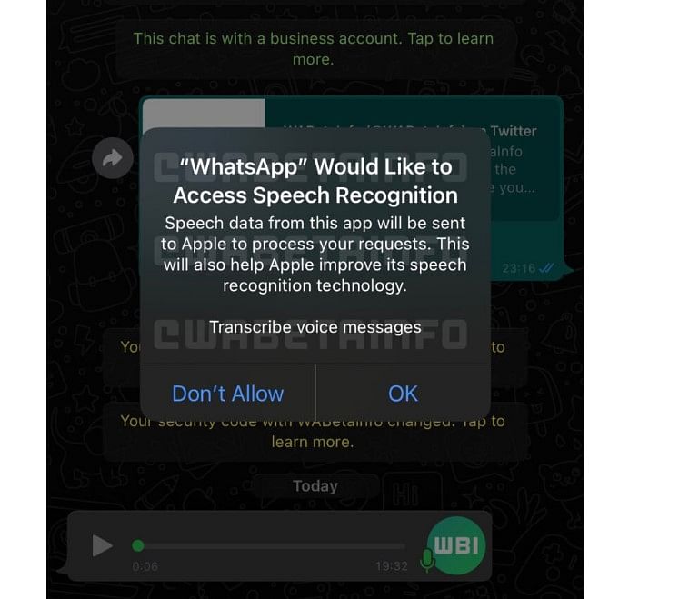 WhatsApp audio message transcription feature Credit- WABetaInfo