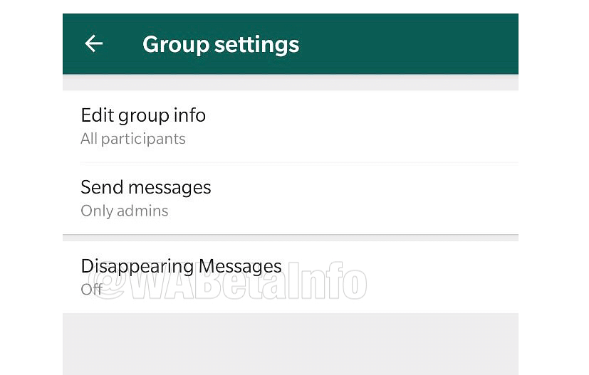 WhatsApp Disappearing Messages feature (Picture Credit: WABeta Info)