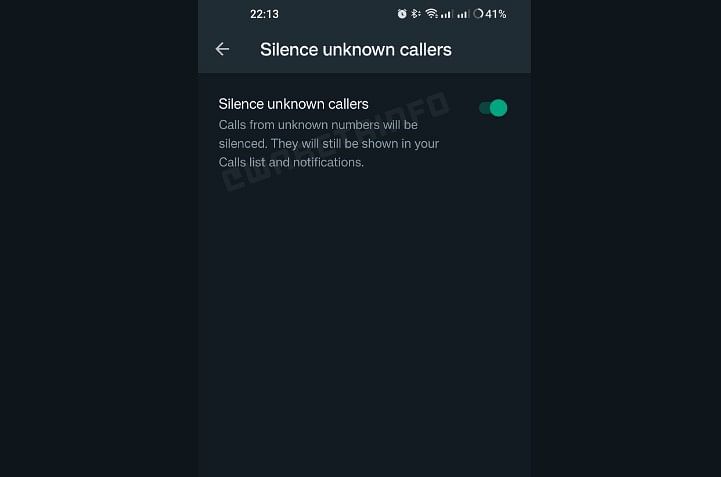WhatsApp feature silence unknown calls. Credit: WABetaInfo