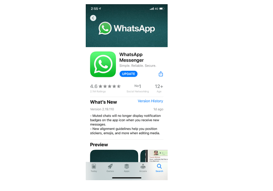 WhatsApp for iOS gets a new update (DH Photo/Rohit KVN)