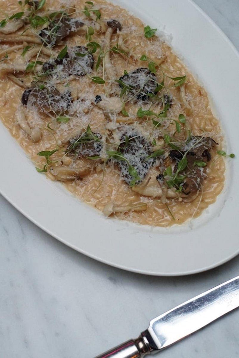 Wild mushroom risotto