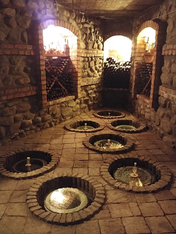Wine cellar with Kvevri