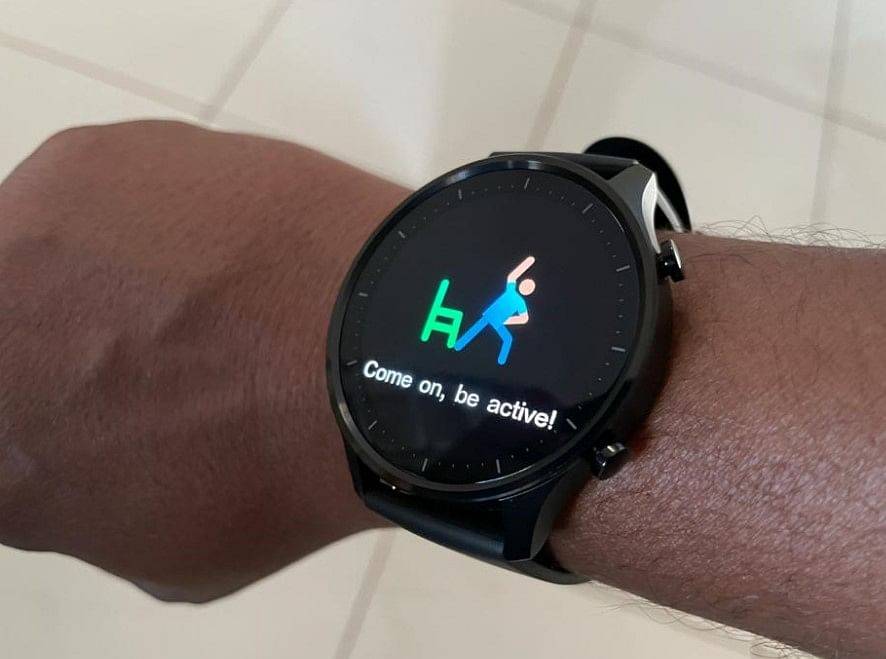 Idle alert feature on Mi Watch Revolve. Credit: DH Photo/KVN Rohit