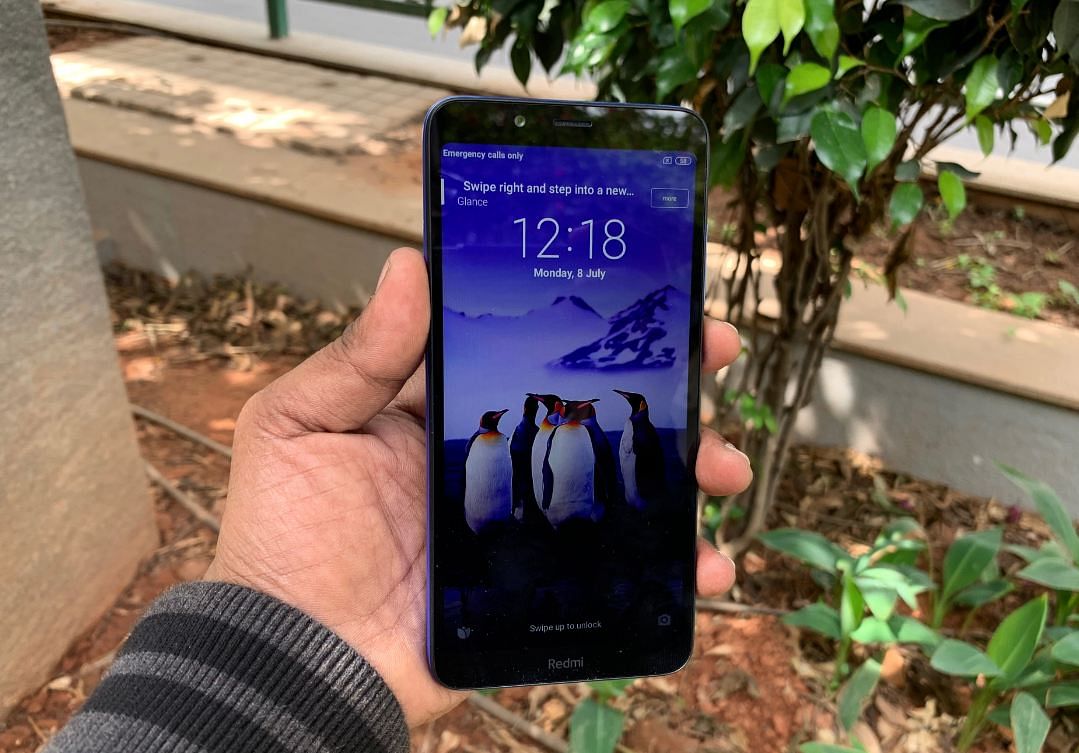 Redmi 7A sports a 5.45-inch HD+ display; picture credit: DH Photo/Rohit KVN