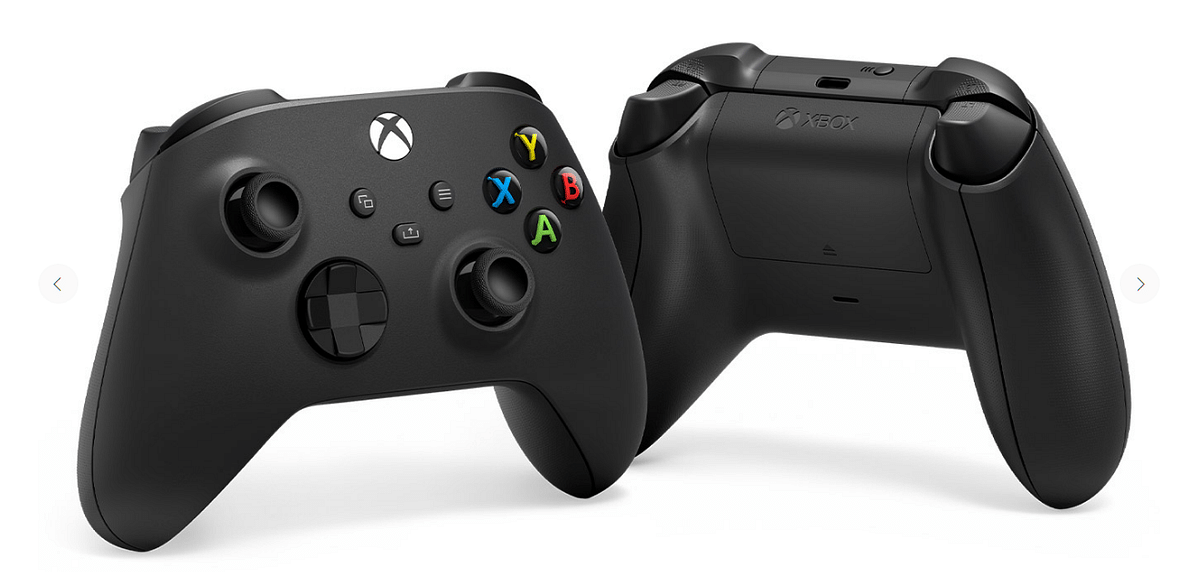 Xbox Series X controllers. Credit: Xbox website