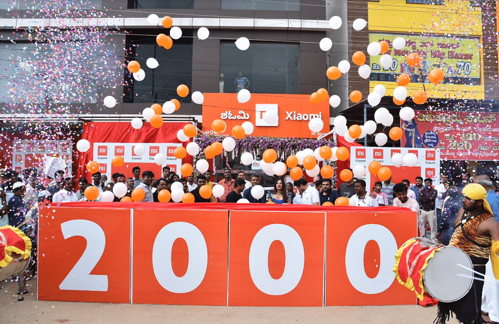 Xiaomi India's 2000th Mi Store; Picture credit: Xiaomi