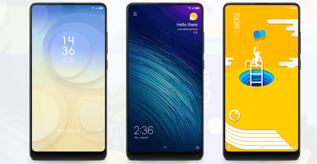 MIUI 10 brings the gesture-based interface to make use of full view display;  picture credit: MIUI official forum