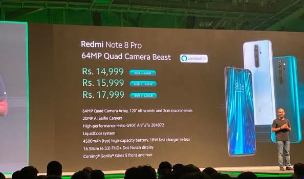 Xiaomi Redmi Note 8 Pro series launched in India (DH Photo/Rohit KVN)