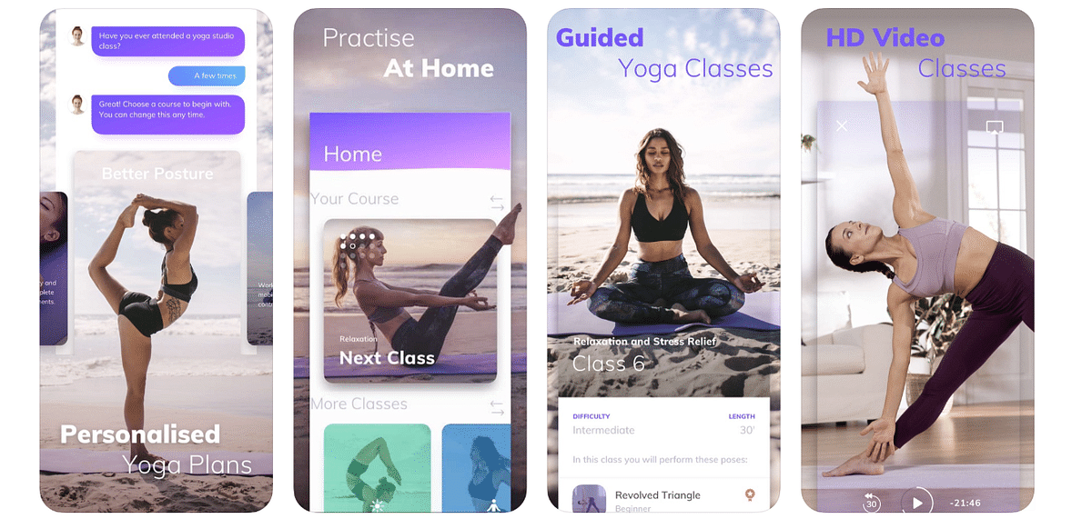 Yoga Wave app for iPhone. Credit: Apple