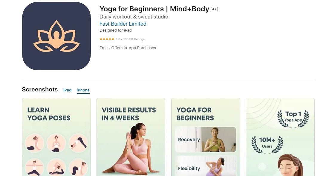 Yoga for Beginners | Mind+Body (on Apple App Store)