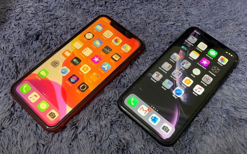(Left) Apple iPhone 11 and iPhone XR (right). Credit: DH Photo/KVN Rohit