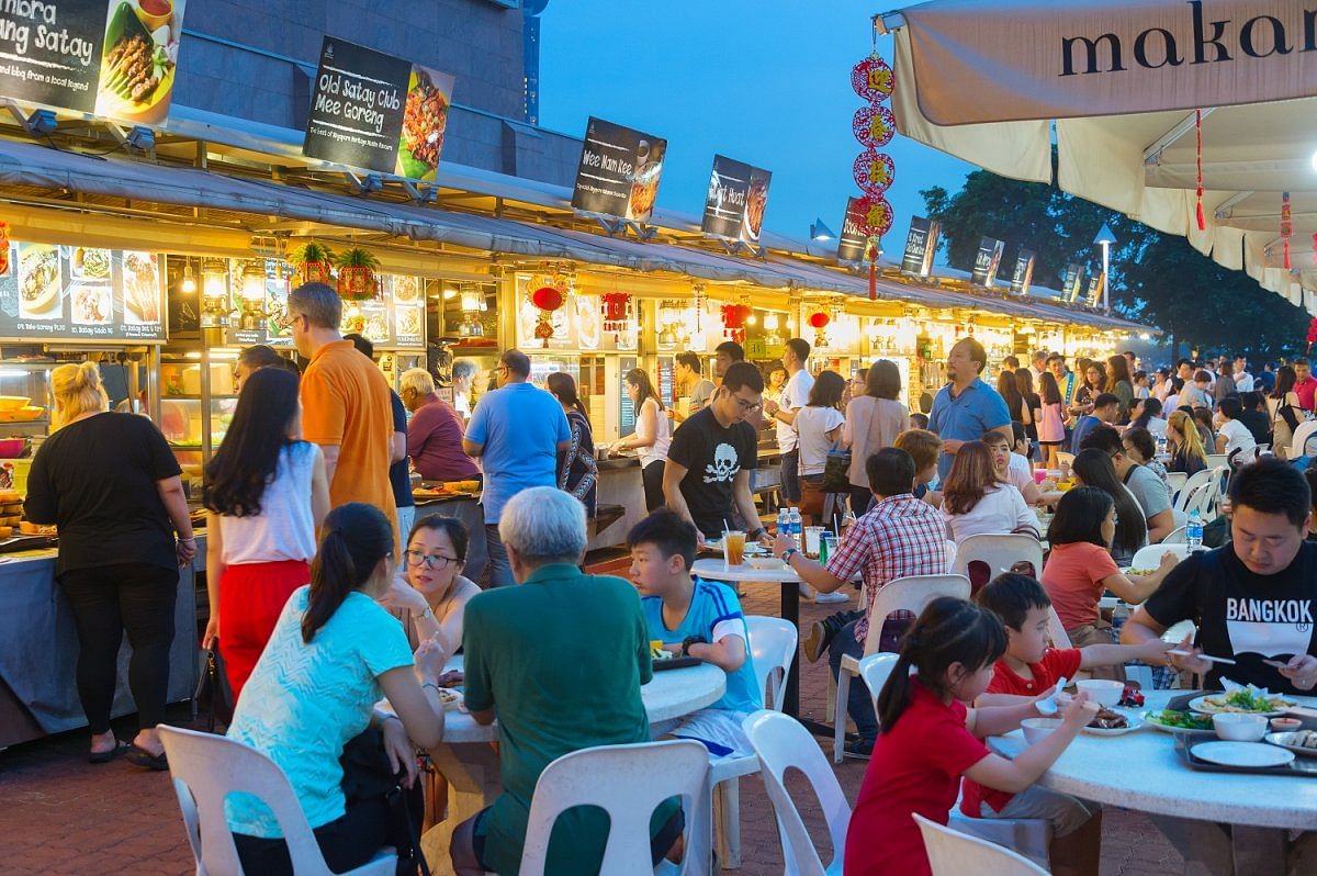 The street food scene in Singapore