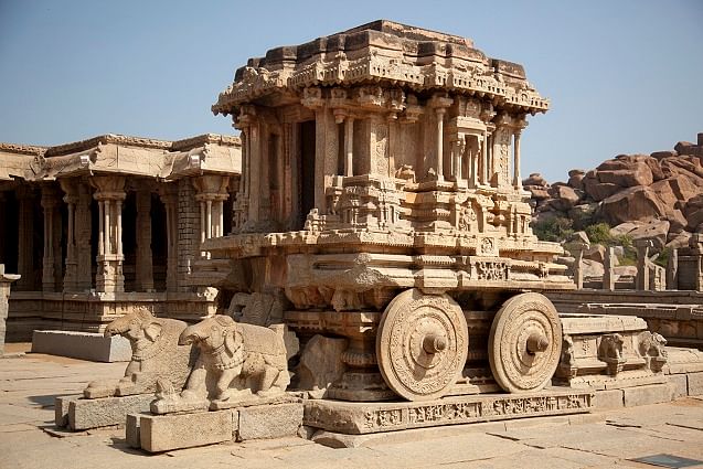 Stone Chariot at Vittala Temple, Hampirepresents the Vijayanagara empire