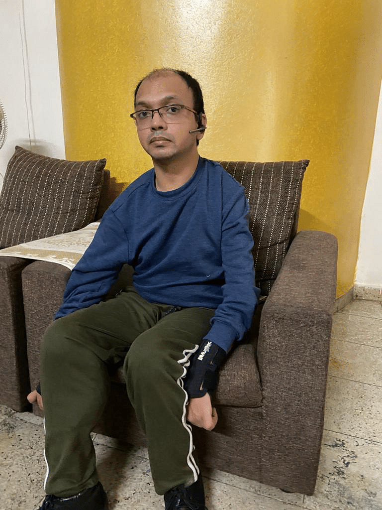 Ashwin Karthik is the first computerengineer with cerebral palsy in India.