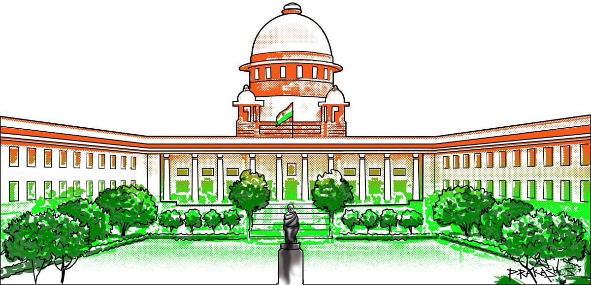 The Supreme Court of India. DH Illustration/Prakash S.