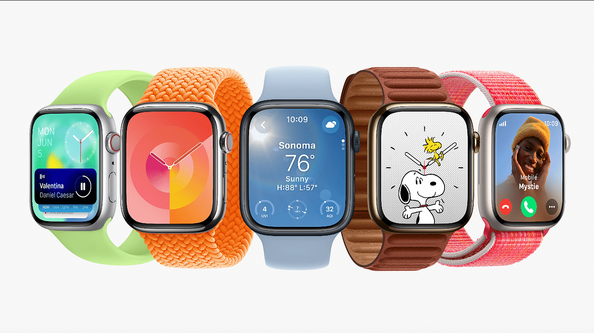 The new watch faces coming with watchOS 10. Credit: Apple