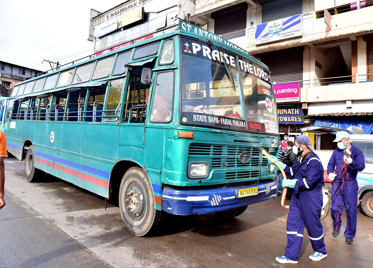 Coronavirus lockdown: Private buses resume service in Dakshina Kannada