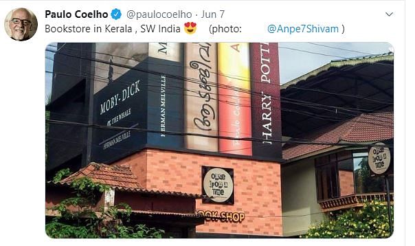 Upcoming book shop in Kerala grabs Paulo Coelho's attention