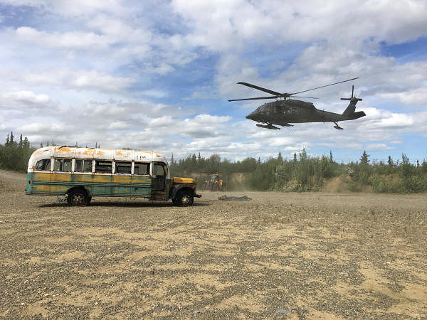 Stampede trail bus from 2007 movie 'Into the Wild' removed by Alaska National Guard