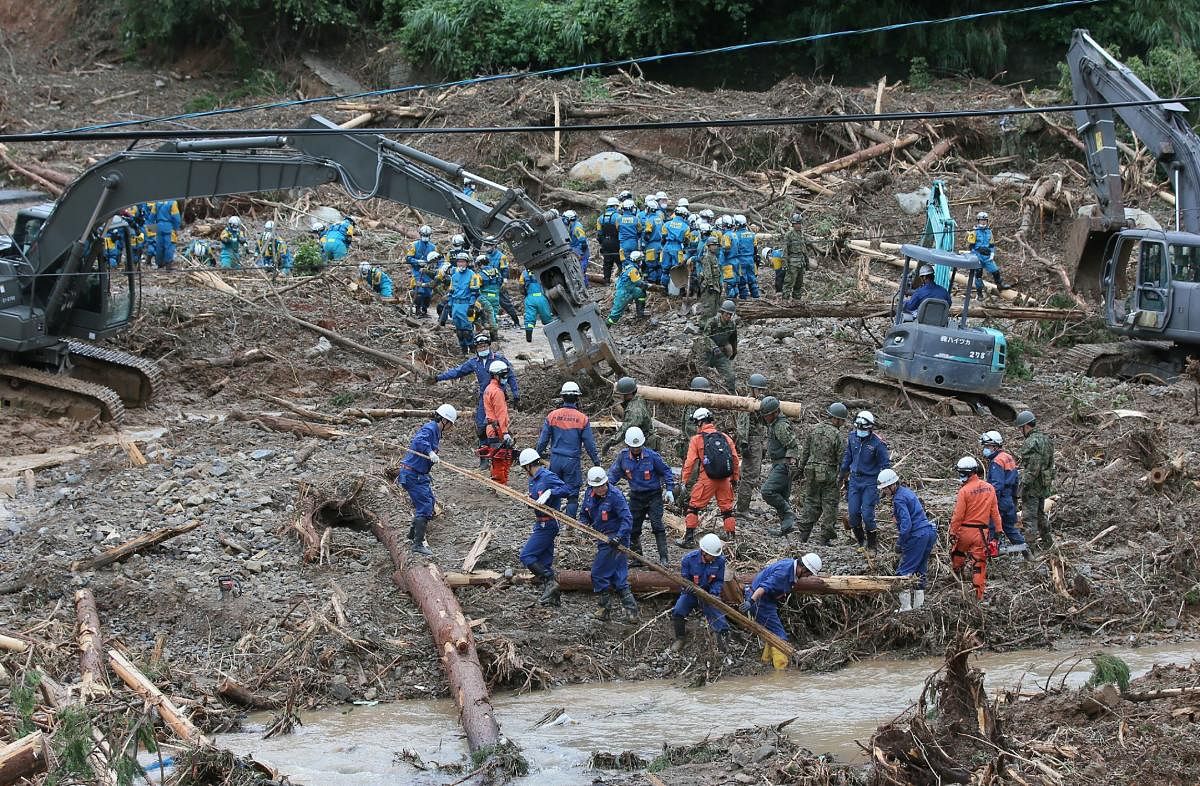 Rain hampers rescue efforts after deadly Japan floods, around 50 people feared dead
