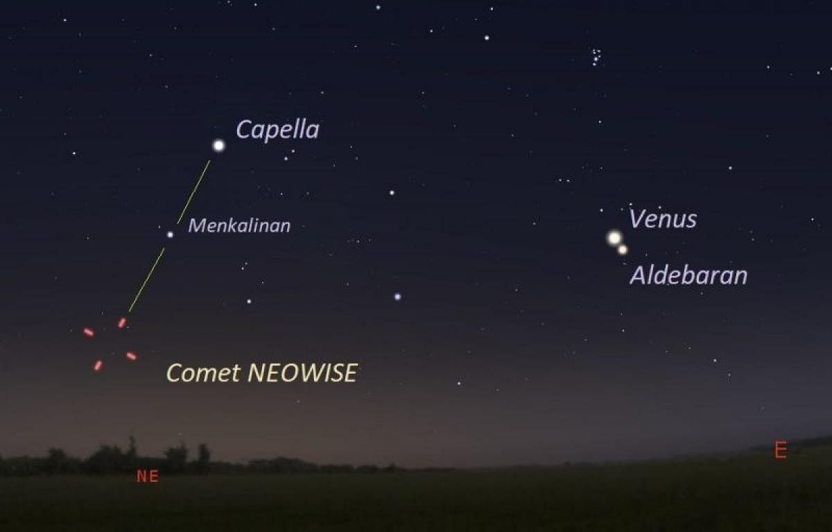 Watch comet Neowise in Northern hemisphere