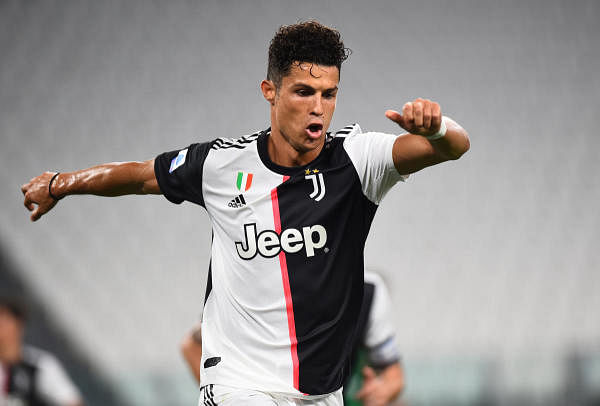Cristiano Ronaldo's penalty double against Atlanta edges Juventus closer to Serie A title