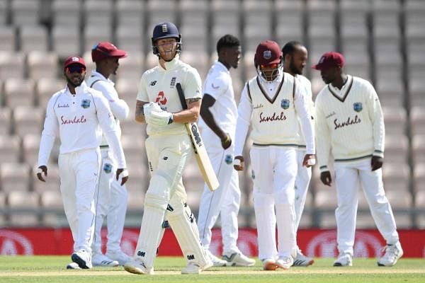 England crawls to 54-run lead in first test vs West Indies