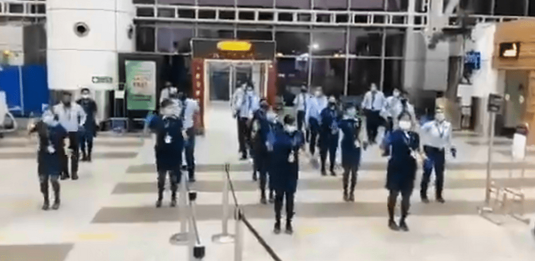 IndiGo crew grooves to the beats of 'Butta Bomma' at Vizag airport