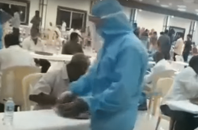 Video of waiters donning PPE kits at a wedding in Andhra Pradesh goes viral on social media