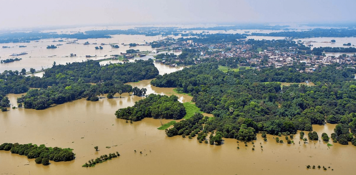 Bihar flood situation worsens, 66 lakh affected; CM makes aerial survey