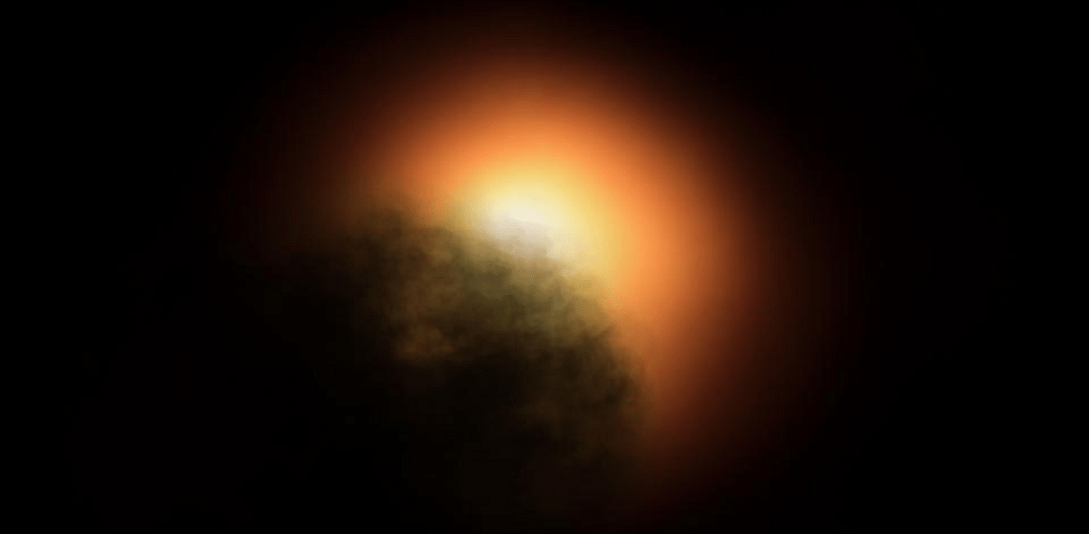 Mystery of the dimming of massive star Betelgeuse
