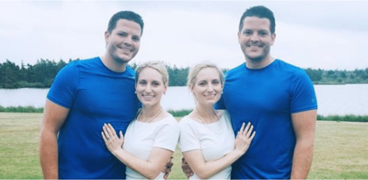 Identical twin brothers marry identical twin sisters, and now they are expecting together