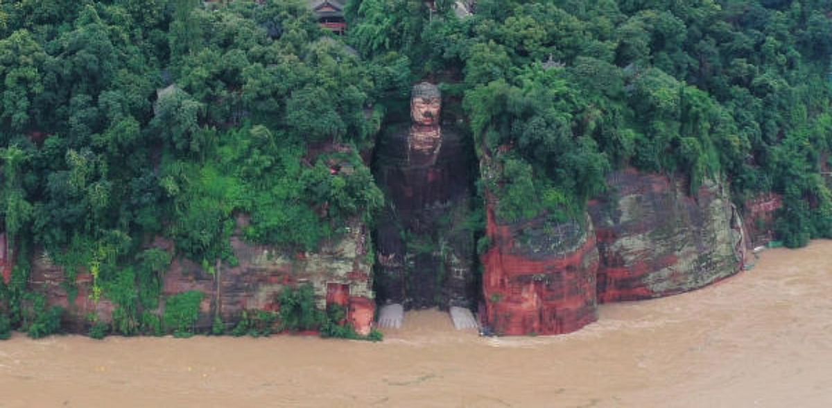 China evacuates 1 lakh persons as floods threaten Giant Buddha heritage site