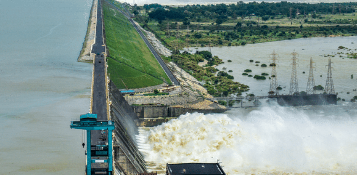 Water-level of Mahanadi river rises, 44 sluice gates of Hirakud Dam opened