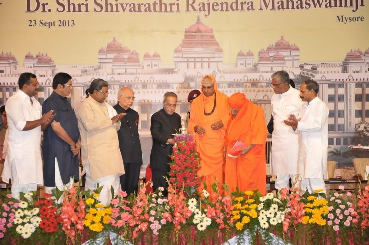 Pranab Mukherjee visited Mysuru in 2013, 2015 as President