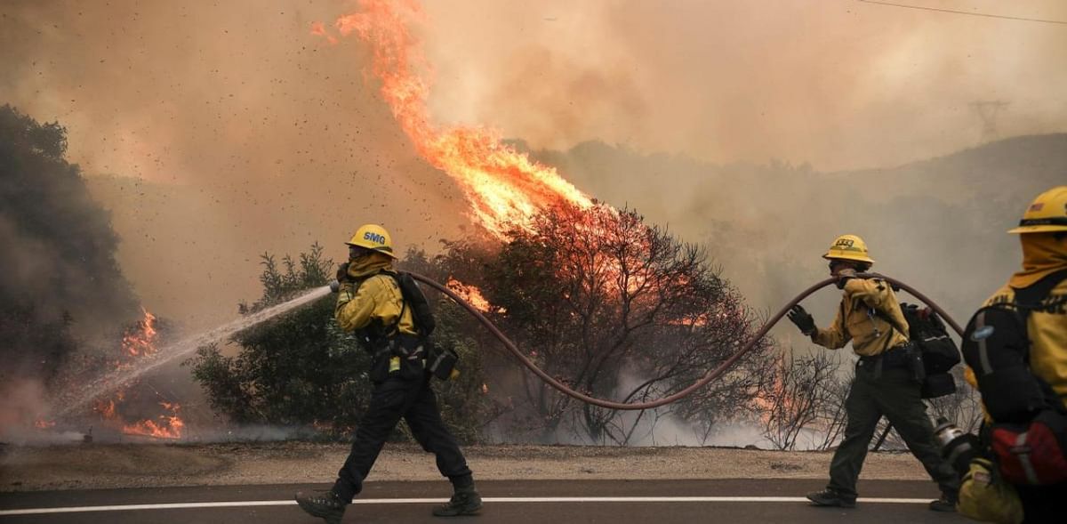 Firework at gender reveal party triggers California fires