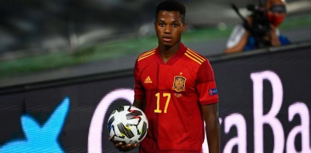 Ansu Fati becomes youngest Spain scorer in 4-0 win over Ukraine