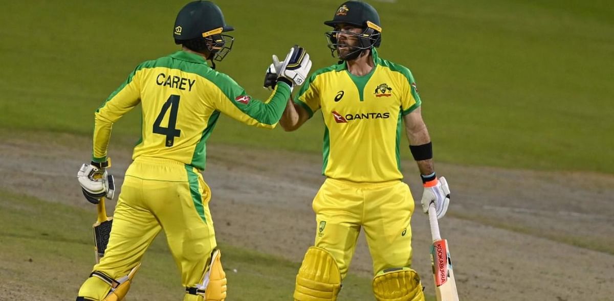 Maxwell and Carey hit hundreds in Australia vs England ODI win