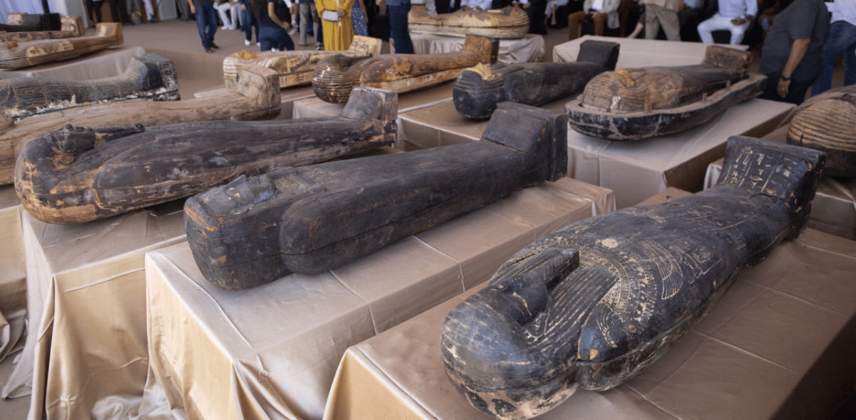 Egypt unveils coffins buried 2,500 years ago