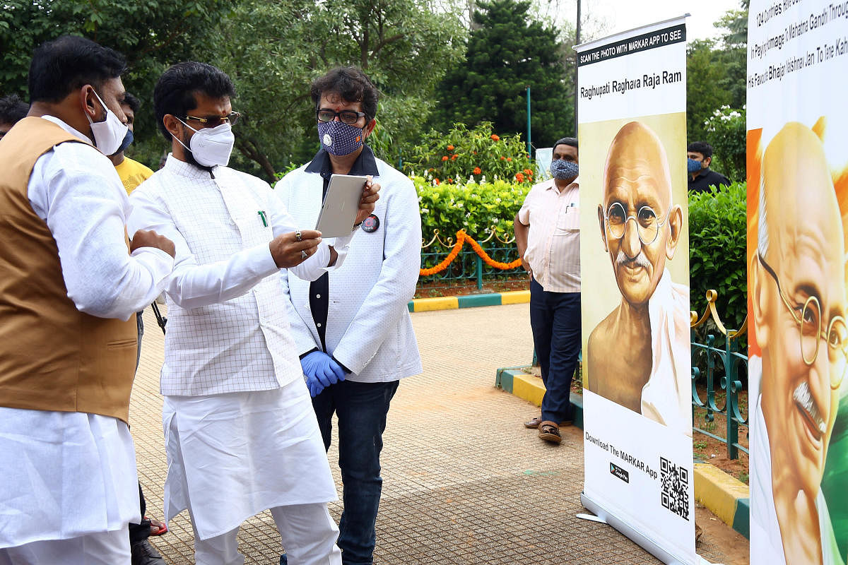An AR experience of Gandhi’s life