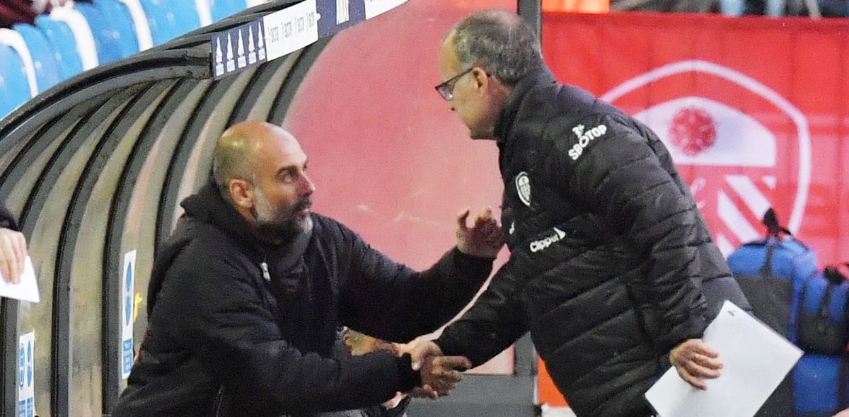 Old friends Pep Guardiola, Marcelo Bielsa praise each other after lively draw