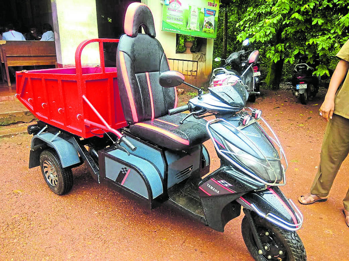 Farmers modify small vehicles for use in areca plantations