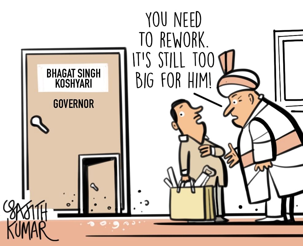 DH Toon | Shiv Sena slams Governor Bhagat Singh Koshyari over 'secular' remark