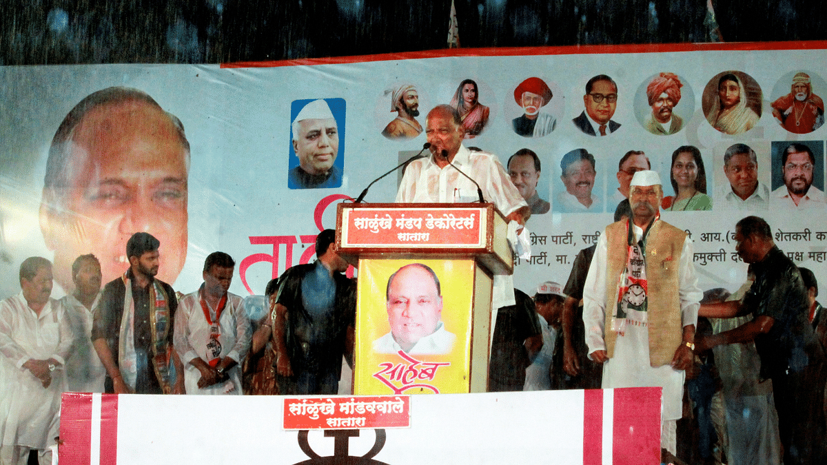 Sharad Pawar’s historic rain-soaked speech marks one year
