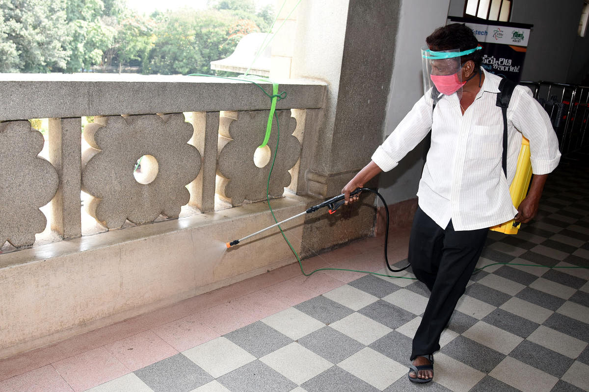 DPAR pulls up staff at Soudha, MS building for littering